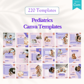 220 Pediatrics Canva Templates Bundle